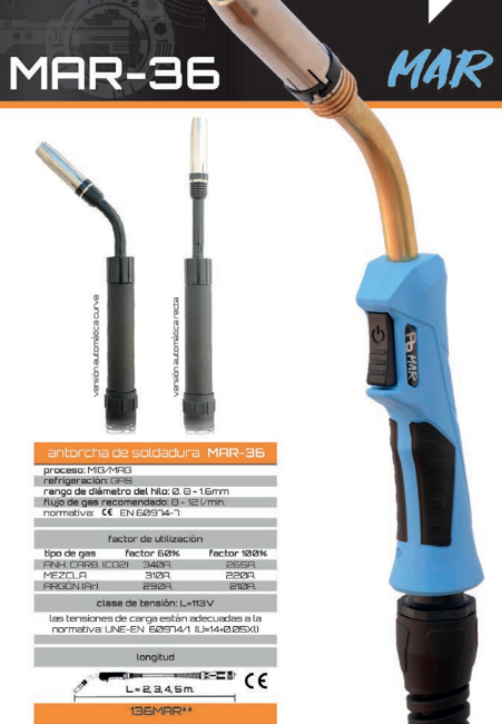 Antorcha de soldadura FB-36 Mod MAR