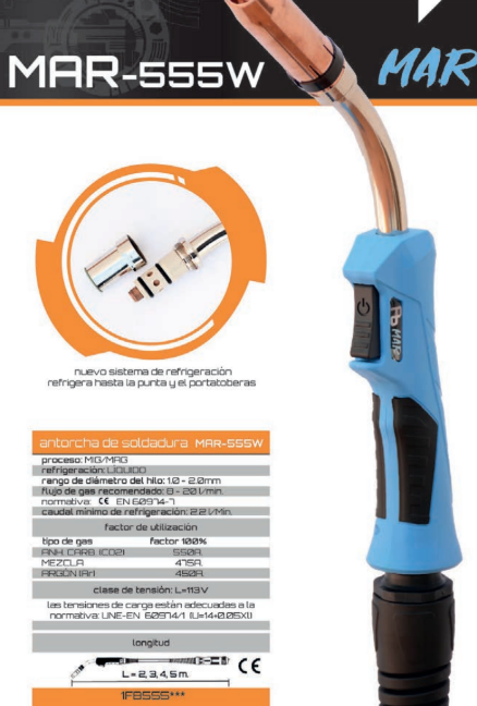 Antorcha de soldadura FB-555W Mod MAR
