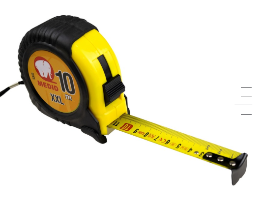 Flexómetro con funda de goma 10M