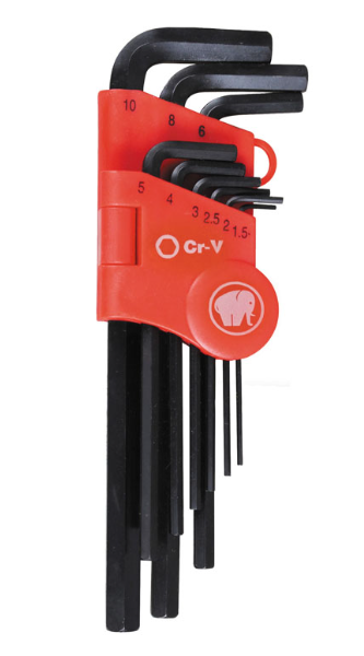 Juego de 9 llaves largas Torx