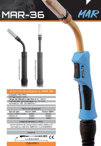 Antorcha de soldadura FB-36 Mod MAR